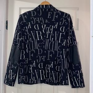Linea Domani Womens Black Two Button Blazer Jacket. Size 10